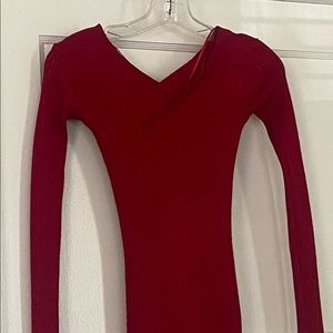 Red fancy long sleeve